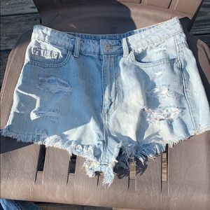 Denim shorts